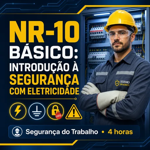 Imagem do Curso gratuito NR-10 Básico: Introdução à Segurança com Eletricidade