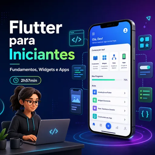 Imagem do Curso gratuito Flutter para Iniciantes: Fundamentos, Widgets e Apps