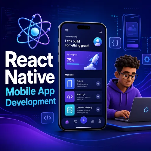Imagem do Curso gratuito React Native Mobile App Development
