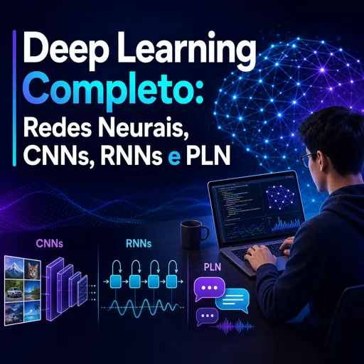 Imagem do Curso gratuito Deep Learning Completo: Redes Neurais, CNNs, RNNs e PLN