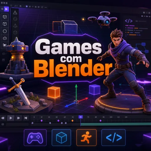 Imagem do Curso gratuito Games com Blender