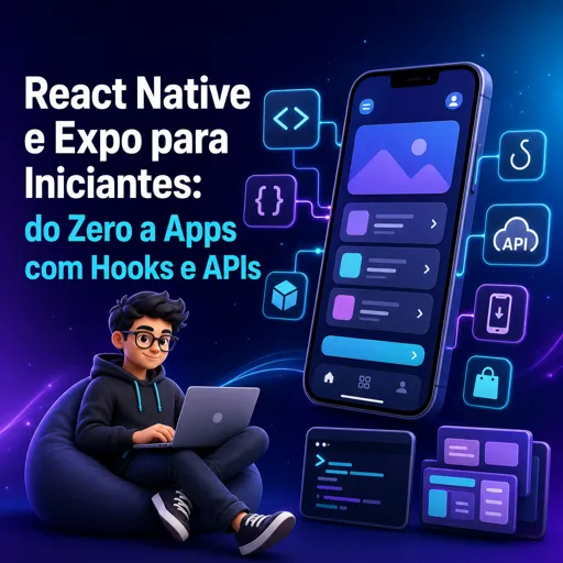 Imagem do Curso gratuito React Native   Expo para Iniciantes: do Zero a Apps com Hooks e APIs
