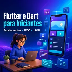 Imagem do Curso gratuito Flutter e Dart para Iniciantes (Fundamentos, POO, JSON)