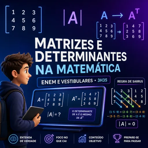 Imagem do Curso gratuito Matrizes e Determinantes na Matemática