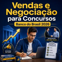 Imagem do Curso gratuito Vendas e Negociação para Concursos
