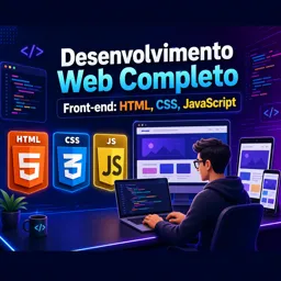 Imagem do Curso gratuito Desenvolvimento Web Completo (Front-end: HTML, CSS, JavaScript)
