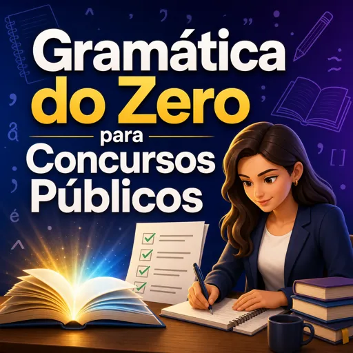Imagem do Curso gratuito Gramática do Zero para Concursos Públicos