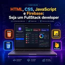 Imagem do Curso gratuito HTML, CSS, JavaScript e Firebase: Seja um FullStack developer