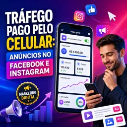 Imagem do Curso gratuito Tráfego Pago Pelo Celular: Anúncios no Facebook e Instagram