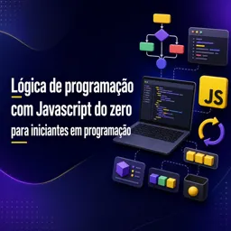 Imagem do Curso gratuito Lógica de programação com Javascript do zero para iniciantes em programação