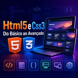Imagem do Curso gratuito Html5 e Css3 - Do Básico ao Avançado