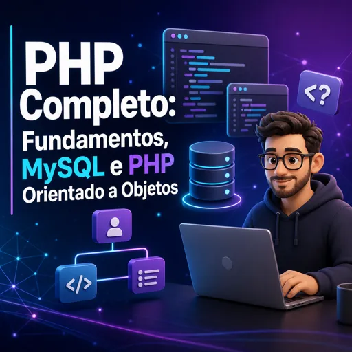 Imagem do Curso gratuito PHP Completo: Fundamentos, MySQL e PHP Orientado a Objetos