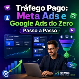 Imagem do Curso gratuito Tráfego Pago: Meta Ads e Google Ads do Zero (Passo a Passo)