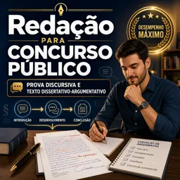 Imagem do Curso gratuito Redação para Concurso Público: Prova Discursiva e Texto Dissertativo-Argumentativo