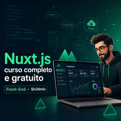 Imagem do Curso gratuito Nuxt.js curso completo e gratuito