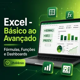 Imagem do Curso gratuito Excel - Básico ao Avançado, Fórmulas, Funções e Dashboards
