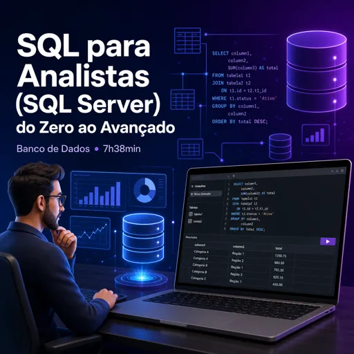 Imagem do Curso gratuito SQL para Analistas (SQL Server) do Zero ao Avançado