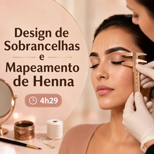 Imagem do Curso gratuito Design de Sobrancelhas e Mapeamento de Henna