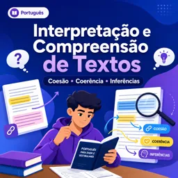 Imagem do Curso gratuito Interpretação e Compreensão de Textos: Coesão, Coerência e Inferências