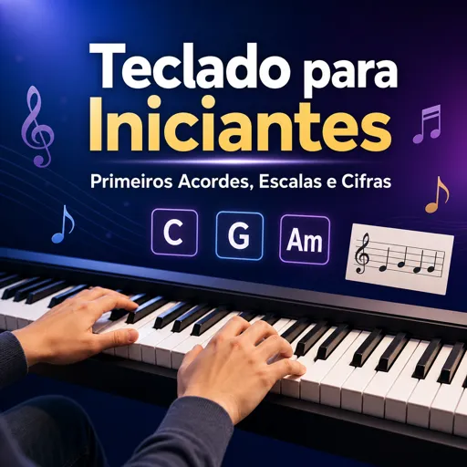 Imagem do Curso gratuito Teclado para Iniciantes: Primeiros Acordes, Escalas e Cifras