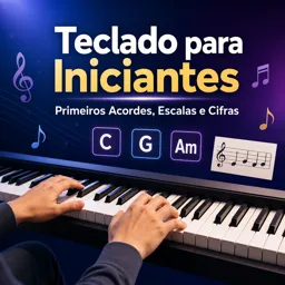Imagem do Curso gratuito Teclado para Iniciantes: Primeiros Acordes, Escalas e Cifras