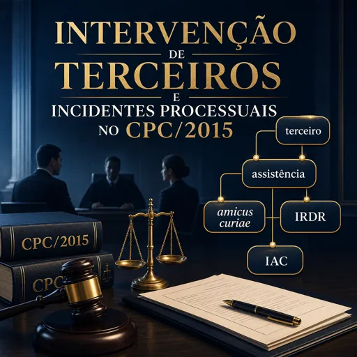 Imagem do Curso gratuito Intervenção de Terceiros e Incidentes Processuais no CPC/2015