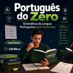 Imagem do Curso gratuito Português do Zero: Gramática da Língua Portuguesa para Concursos