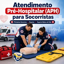 Imagem do Curso gratuito Atendimento Pré-Hospitalar (APH) para Socorristas: Primeiros Socorros, Trauma e Suporte Básico de Vida