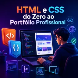 Imagem do Curso gratuito HTML e CSS do Zero ao Portfólio Profissional