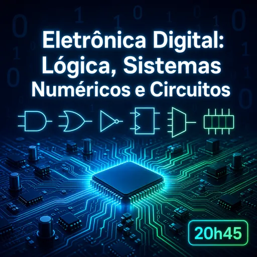 Imagem do Curso gratuito Eletrônica Digital: Lógica, Sistemas Numéricos e Circuitos