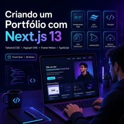 Imagem do Curso gratuito Criando um Portfólio com Next.js 13, Tailwind CSS, Hygraph CMS, Framer motion e Typescript