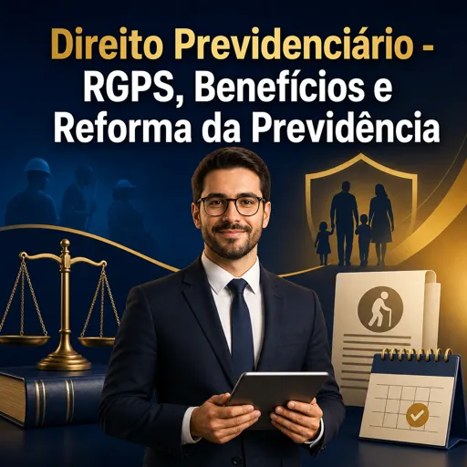 Imagem do Curso gratuito Direito Previdenciário - RGPS, Benefícios e Reforma da Previdência