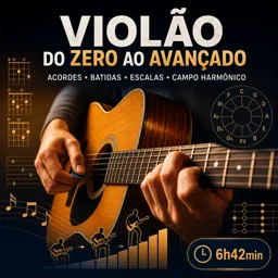 Imagem do Curso gratuito Violão do Zero ao Avançado: Acordes, Batidas, Escalas e Campo Harmônico