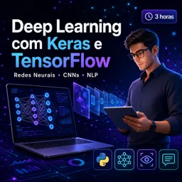 Imagem do Curso gratuito Deep Learning com Keras e TensorFlow: Redes Neurais, CNNs e NLP