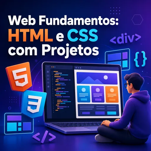 Imagem do Curso gratuito Web Fundamentos: HTML e CSS com Projetos