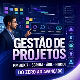 Imagem do Curso gratuito Gestão de Projetos com PMBOK 7, Scrum, Ágil e Híbrido do Zero ao Avançado