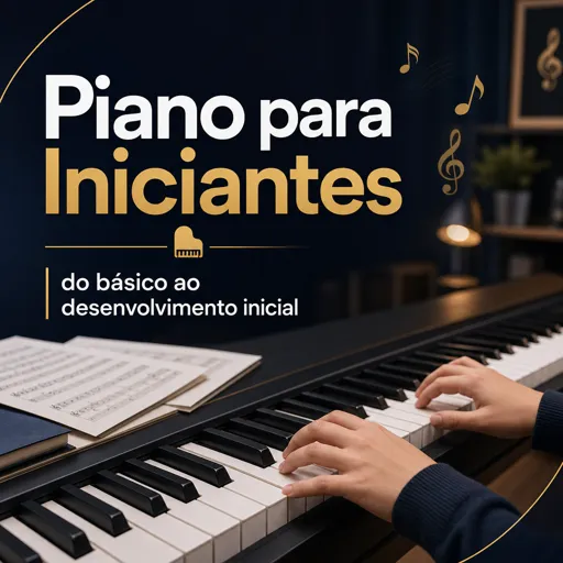 Imagem do Curso gratuito Piano para Iniciantes do básico ao desenvolvimento inicial