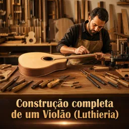 Imagem do Curso gratuito Construção completa de um Violão ( Luthieria )