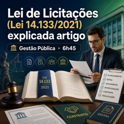 Imagem do Curso gratuito Lei de Licitações (Lei 14.133/2021) explicada artigo