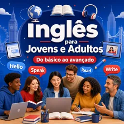 Imagem do Curso gratuito Inglês para Jovens e Adultos do básico ao avançado