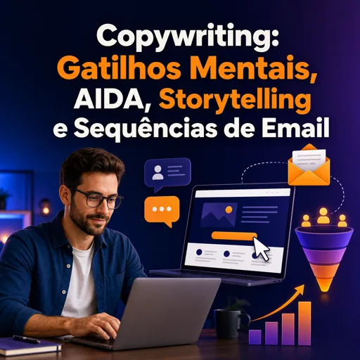 Imagem do Curso gratuito Copywriting: Gatilhos Mentais, AIDA, Storytelling e Sequências de Email