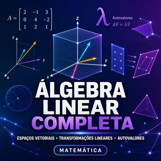 Imagem do Curso gratuito Álgebra Linear Completa: Espaços Vetoriais, Transformações Lineares e Autovalores