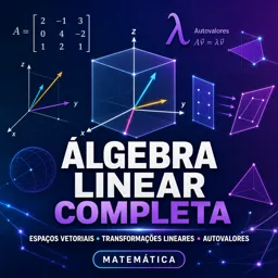 Imagem do Curso gratuito Álgebra Linear Completa: Espaços Vetoriais, Transformações Lineares e Autovalores