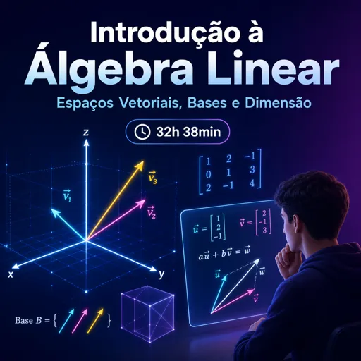 Imagem do Curso gratuito Introdução à Álgebra Linear: Espaços Vetoriais, Bases e Dimensão