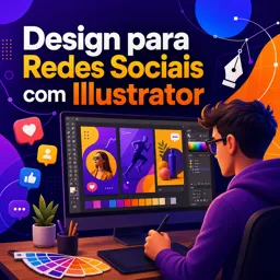 Imagem do Curso gratuito Design para Redes Sociais com Illustrator