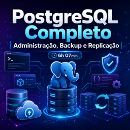 Imagem do Curso gratuito PostgreSQL Completo - Administração, Backup e Replicação