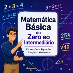 Imagem do Curso gratuito Matemática Básica do Zero ao Intermediário: Expressões, Equações, Funções e Geometria