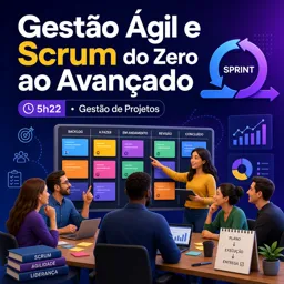 Imagem do Curso gratuito Gestão Ágil e Scrum do Zero ao Avançado