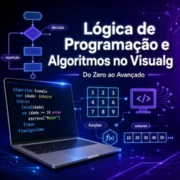 Imagem do Curso gratuito Lógica de Programação e Algoritmos no Visualg (do Zero ao Avançado)