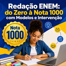 Imagem do Curso gratuito Redação ENEM: do Zero à Nota 1000 com Modelos e Intervenção